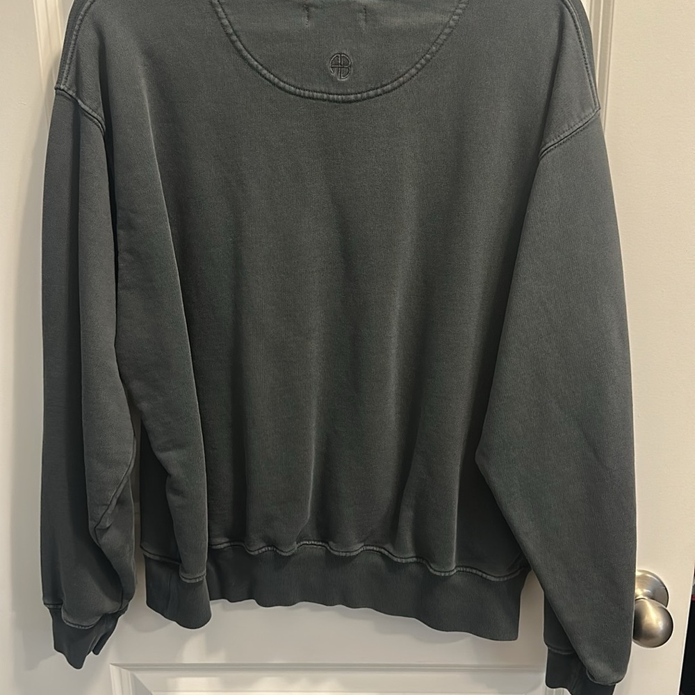 Anine Bing City Love Sweatshirt Charcoal Size M - Picture 9 of 11